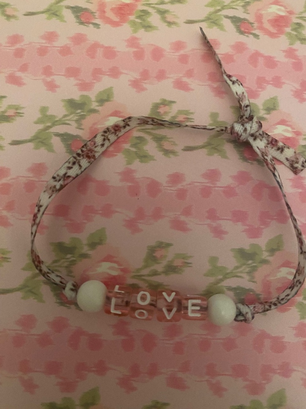 Tie bracelet from LoveShackFancy ribbon
